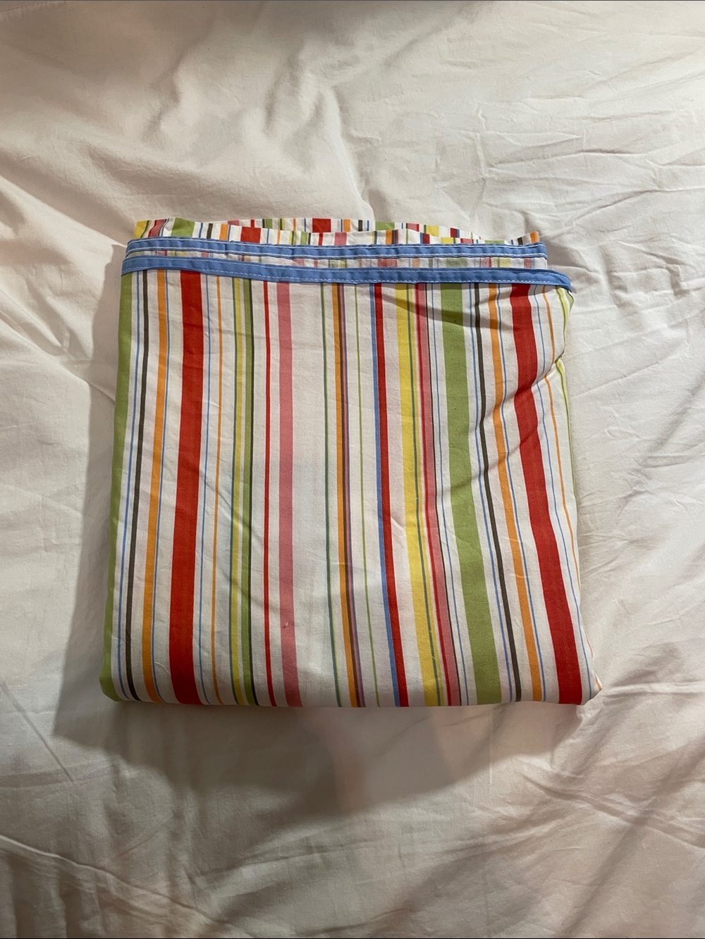 Ralph Lauren Vintage Harbor View pattern 100% Cotton Stripe Full flat Sheet -